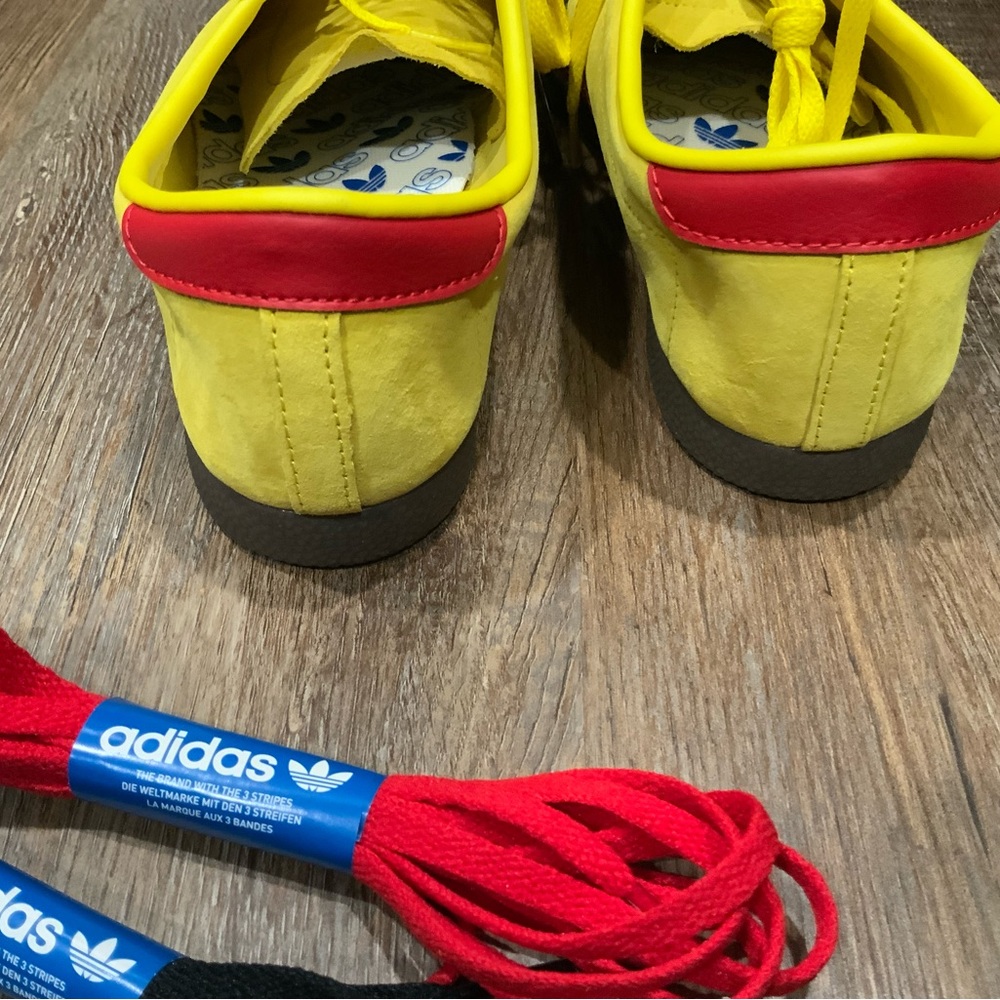 Adidas Herzogenaurach Samba City Series Yellow Red if2349 Sneaker Men's Sz 9.5 - Picture 4 of 9